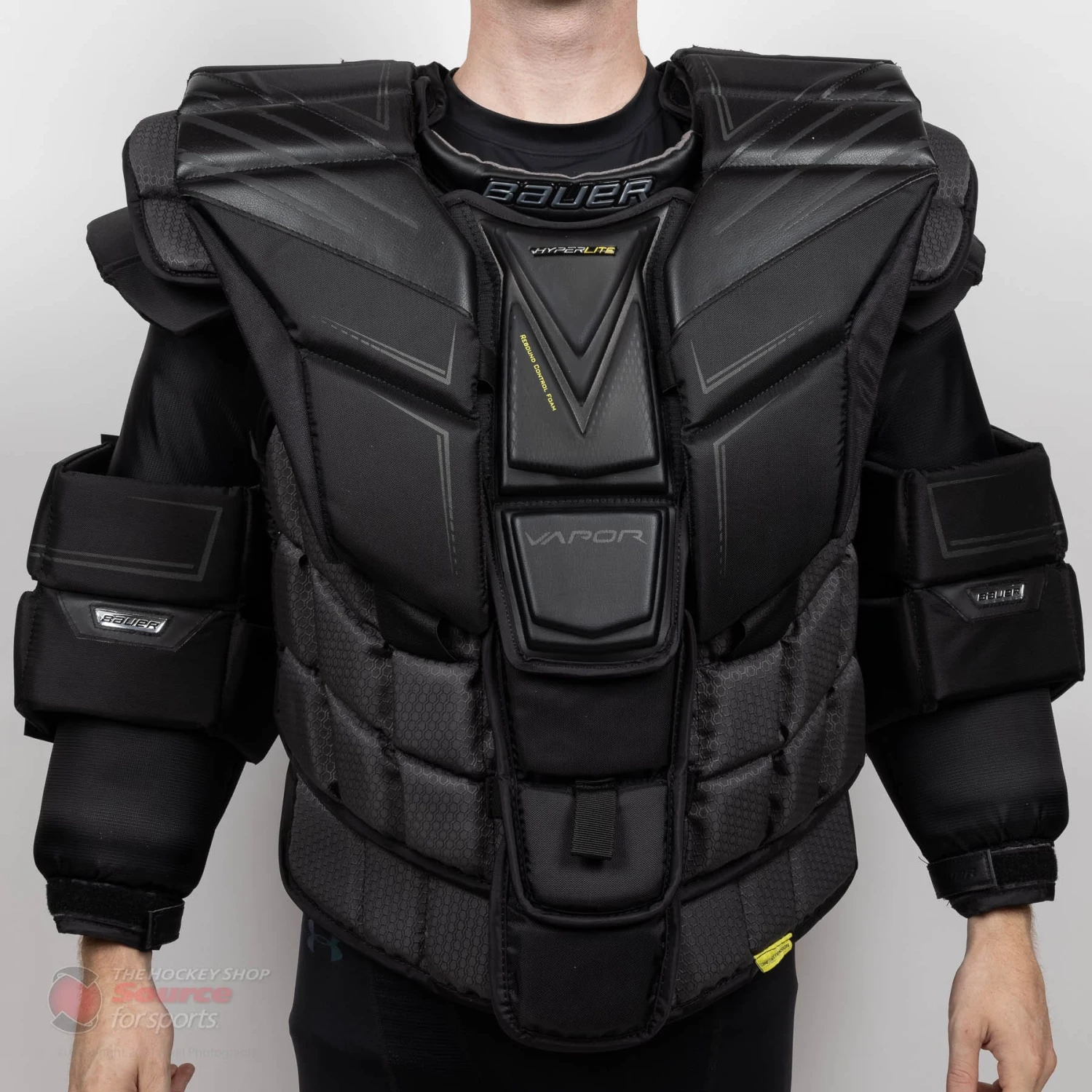 Bauer Vapor HyperLite Senior Chest & Arm Protector - Black 2 Bauer Vapor HyperLite Senior Chest & Arm Protector - Black - Image 2