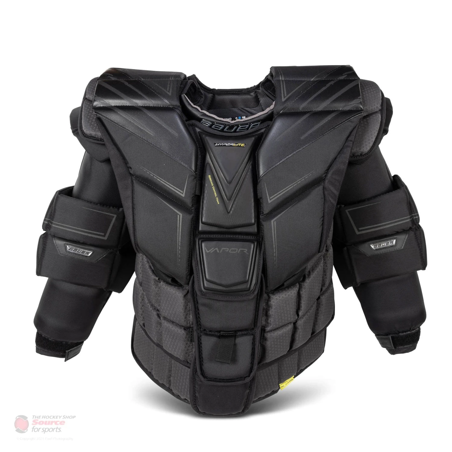 Bauer Vapor HyperLite Senior Chest & Arm Protector - Black 1 Bauer Vapor HyperLite Senior Chest & Arm Protector - Black