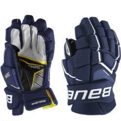 Bauer Supreme 3S Intermediate Hockey Gloves -Bauer bauer gloves bauer supreme 3s intermediate hockey gloves navy 12 28743838335042