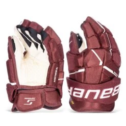 Bauer Supreme M5 Pro Intermediate Hockey Gloves -Bauer bauer gloves bauer supreme m5 pro intermediate hockey gloves maroon 12 30597265424450