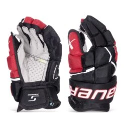 Bauer Supreme Mach Intermediate Hockey Gloves -Bauer bauer gloves bauer supreme mach intermediate hockey gloves black red 12 30597296980034