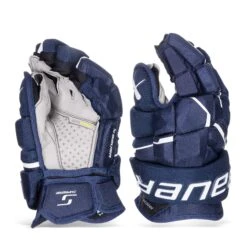 Bauer Supreme Mach Intermediate Hockey Gloves -Bauer bauer gloves bauer supreme mach intermediate hockey gloves navy 12 30597296750658