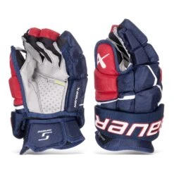 Bauer Supreme Mach Intermediate Hockey Gloves -Bauer bauer gloves bauer supreme mach intermediate hockey gloves navy red white 13 30597297537090