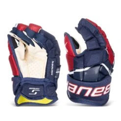 Bauer Supreme Matrix Intermediate Hockey Gloves -Bauer bauer gloves bauer supreme matrix intermediate hockey gloves navy red white 12 30597280956482