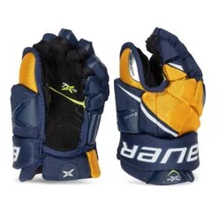 Bauer Vapor 2X Pro Junior Hockey Gloves 37 Bauer Vapor 2X Pro Junior Hockey Gloves -Bauer bauer gloves bauer vapor 2x pro junior hockey gloves navy gold 10 28743796260930