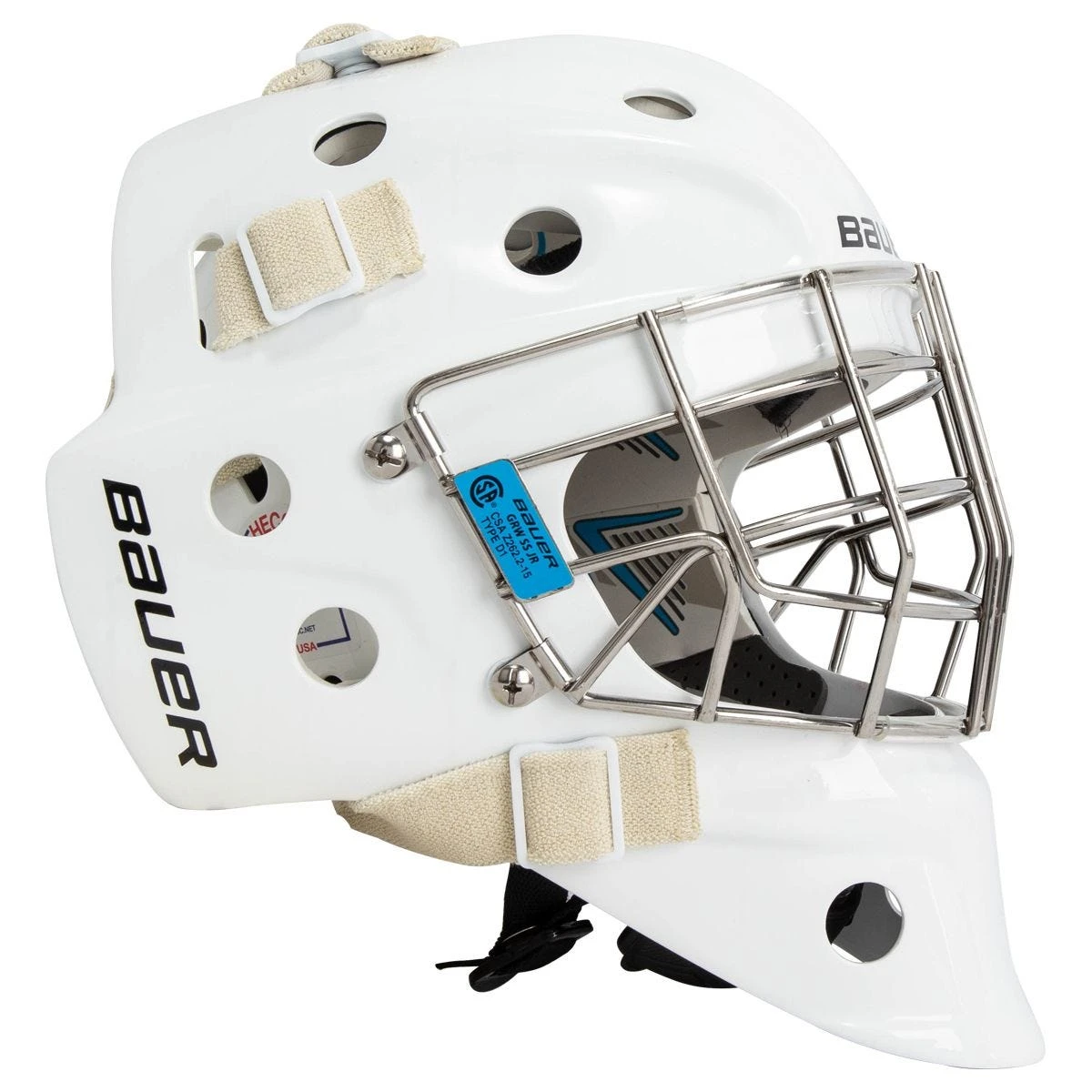 Bauer 940 Junior Certified Straight Bar Goalie Mask 2 Bauer 940 Junior Certified Straight Bar Goalie Mask - Image 2