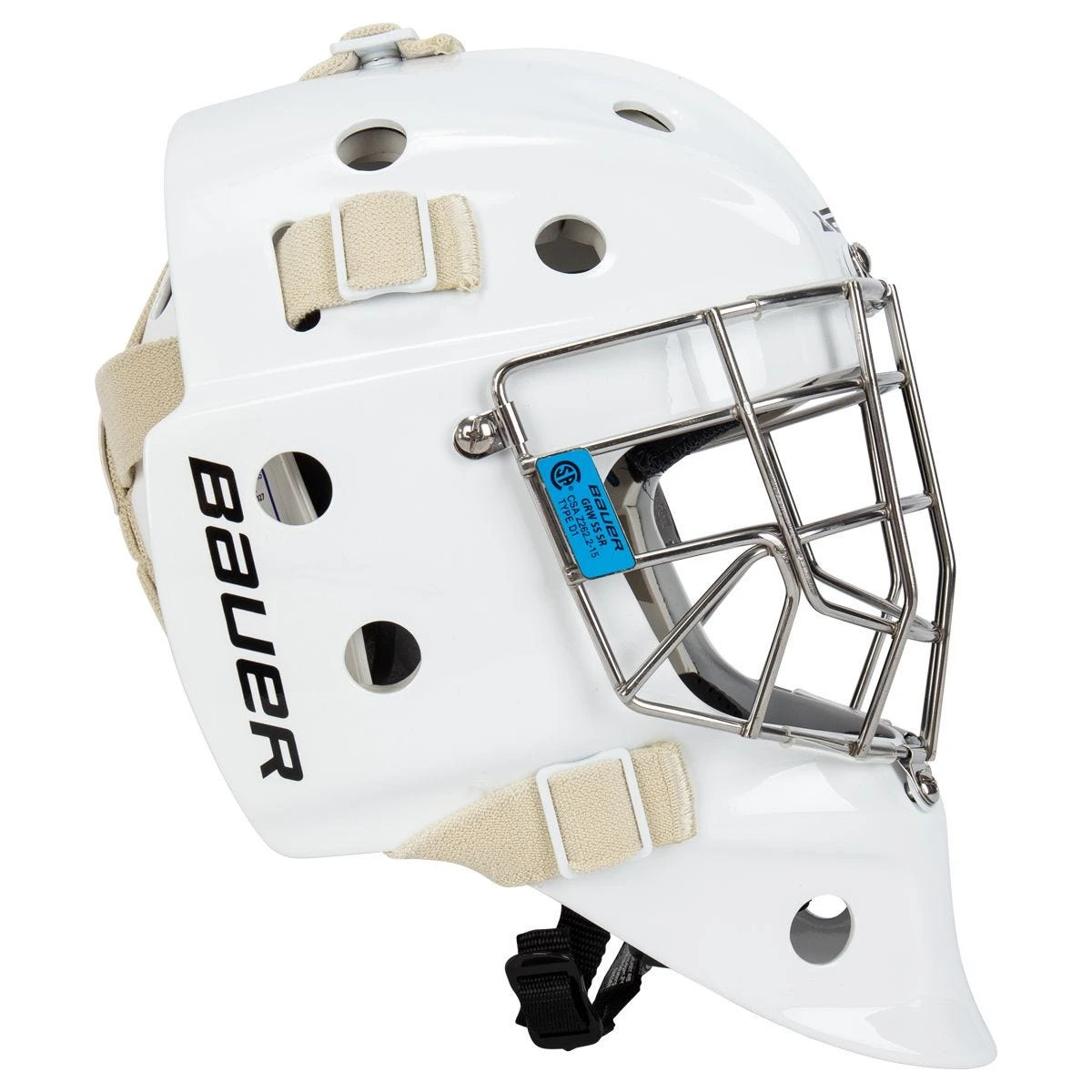 Bauer 940 Senior Certified Straight Bar Goalie Mask 2 Bauer 940 Senior Certified Straight Bar Goalie Mask - Image 2