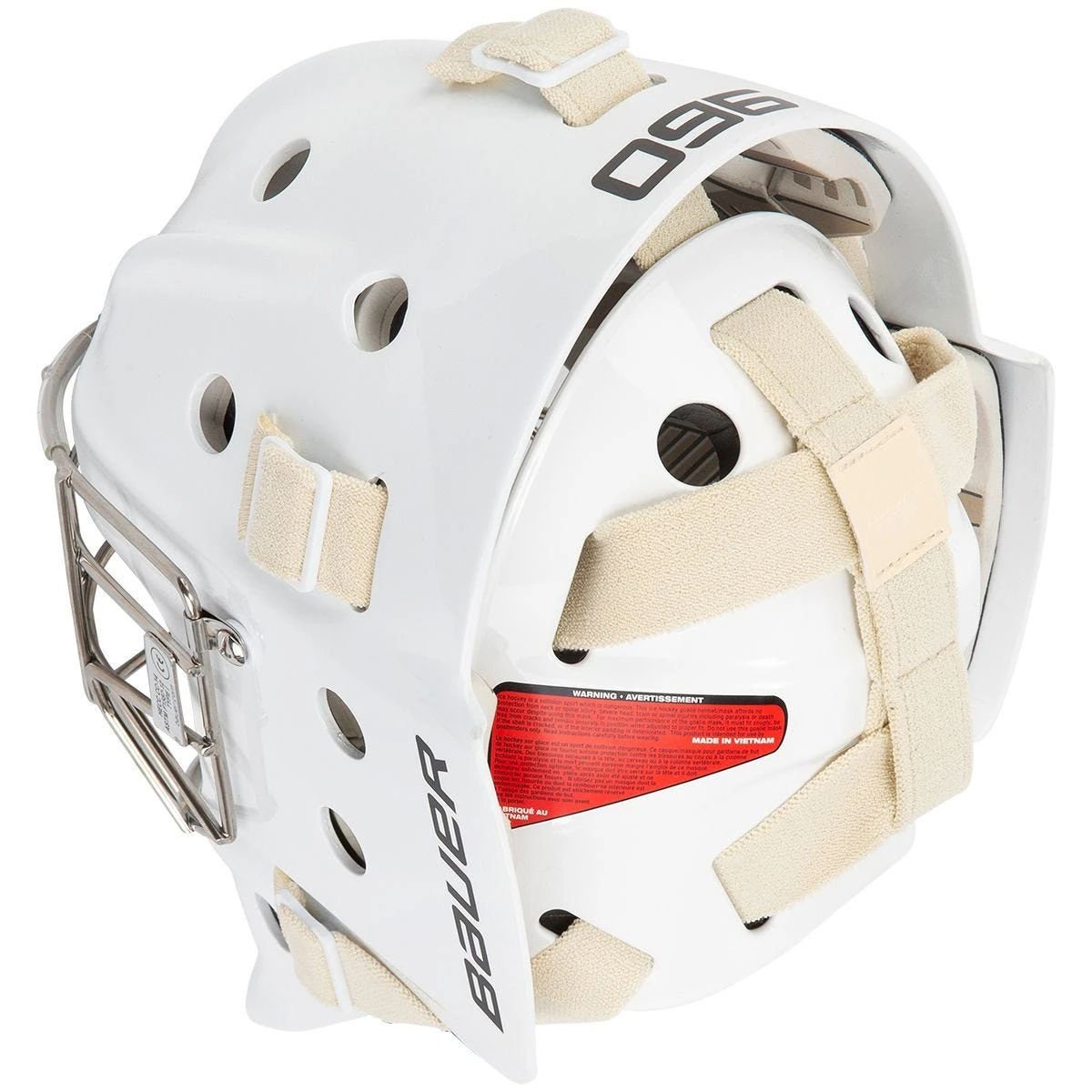 Bauer 960 Senior Certified Straight Bar Goalie Mask 4 Bauer 960 Senior Certified Straight Bar Goalie Mask - Image 4