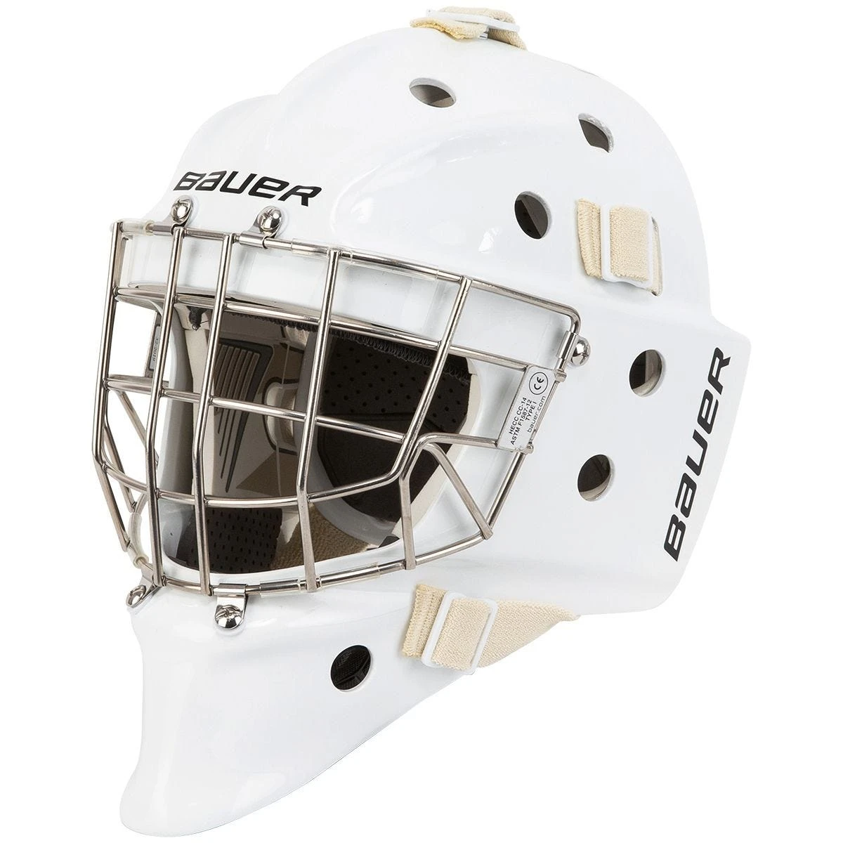 Bauer 960 Senior Certified Straight Bar Goalie Mask 1 Bauer 960 Senior Certified Straight Bar Goalie Mask