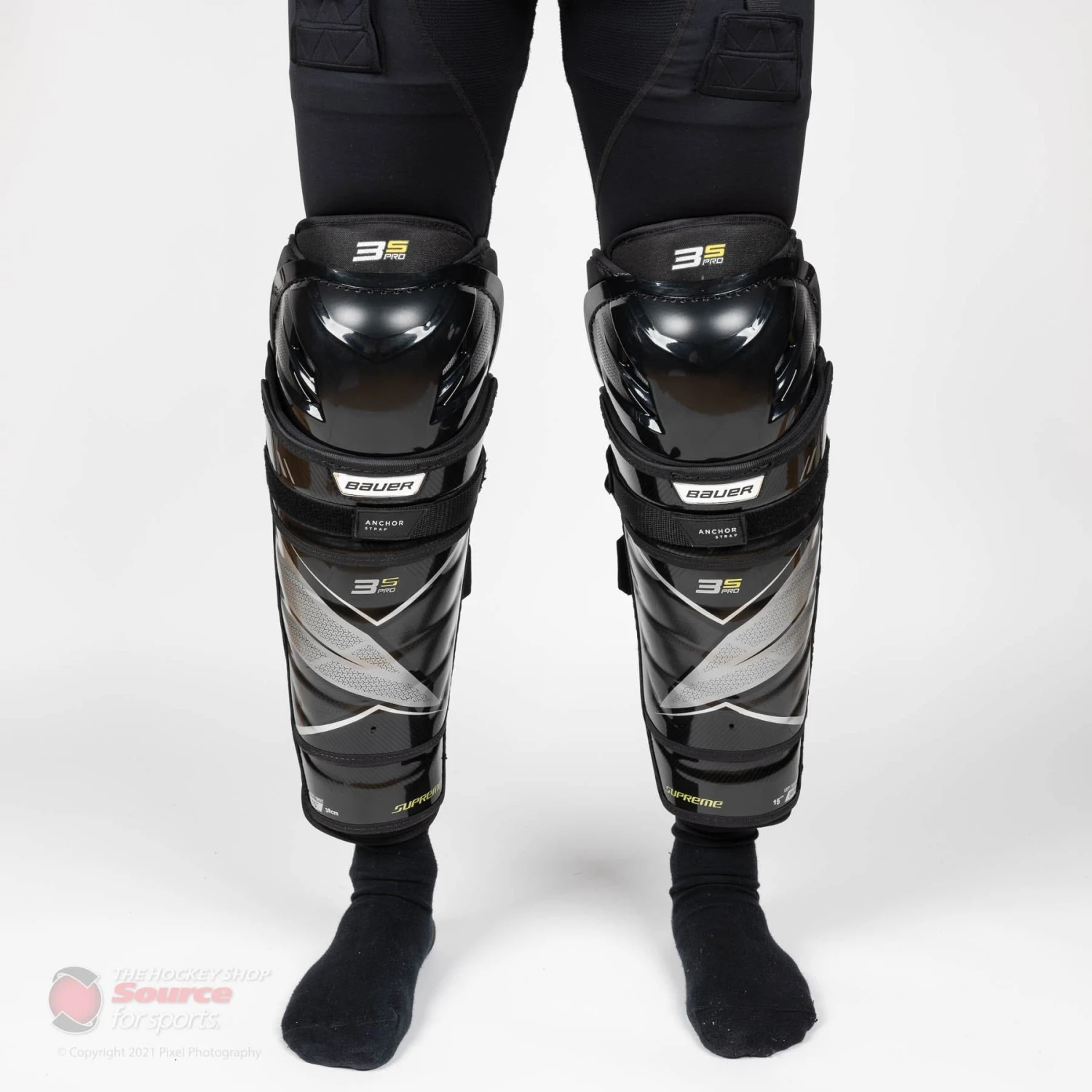 Bauer Supreme 3S Pro Senior Hockey Shin Guards 4 Bauer Supreme 3S Pro Senior Hockey Shin Guards - Image 4
