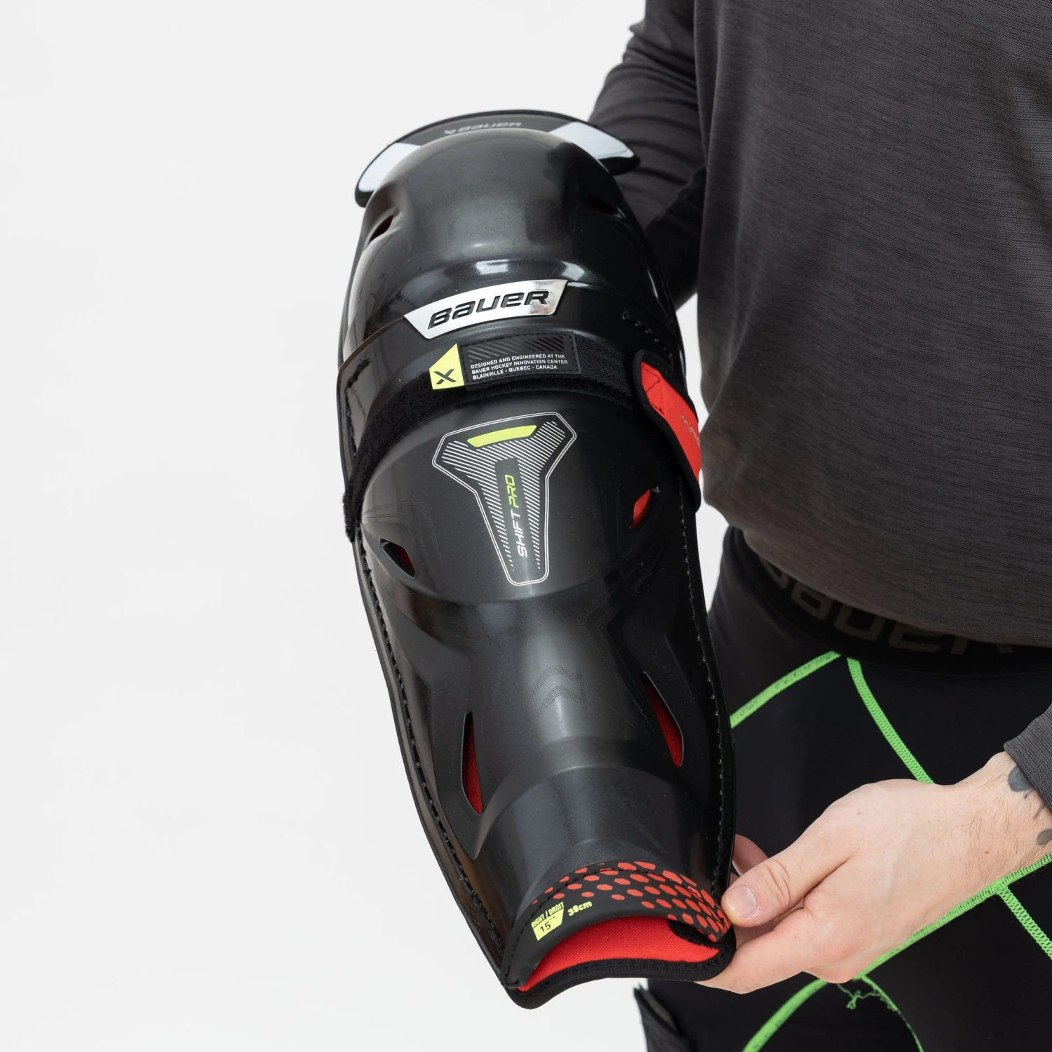 Bauer Vapor Shift Pro Intermediate Hockey Shin Guards 9 Bauer Vapor Shift Pro Intermediate Hockey Shin Guards - Image 9