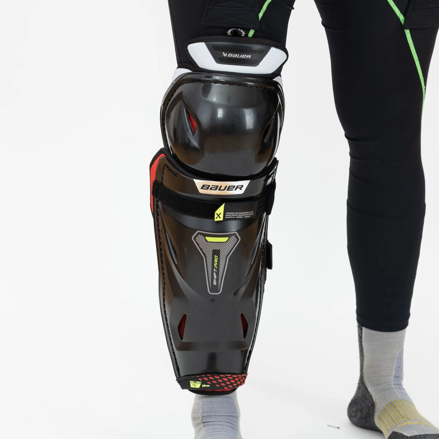 Bauer Vapor Shift Pro Intermediate Hockey Shin Guards 6 Bauer Vapor Shift Pro Intermediate Hockey Shin Guards - Image 6