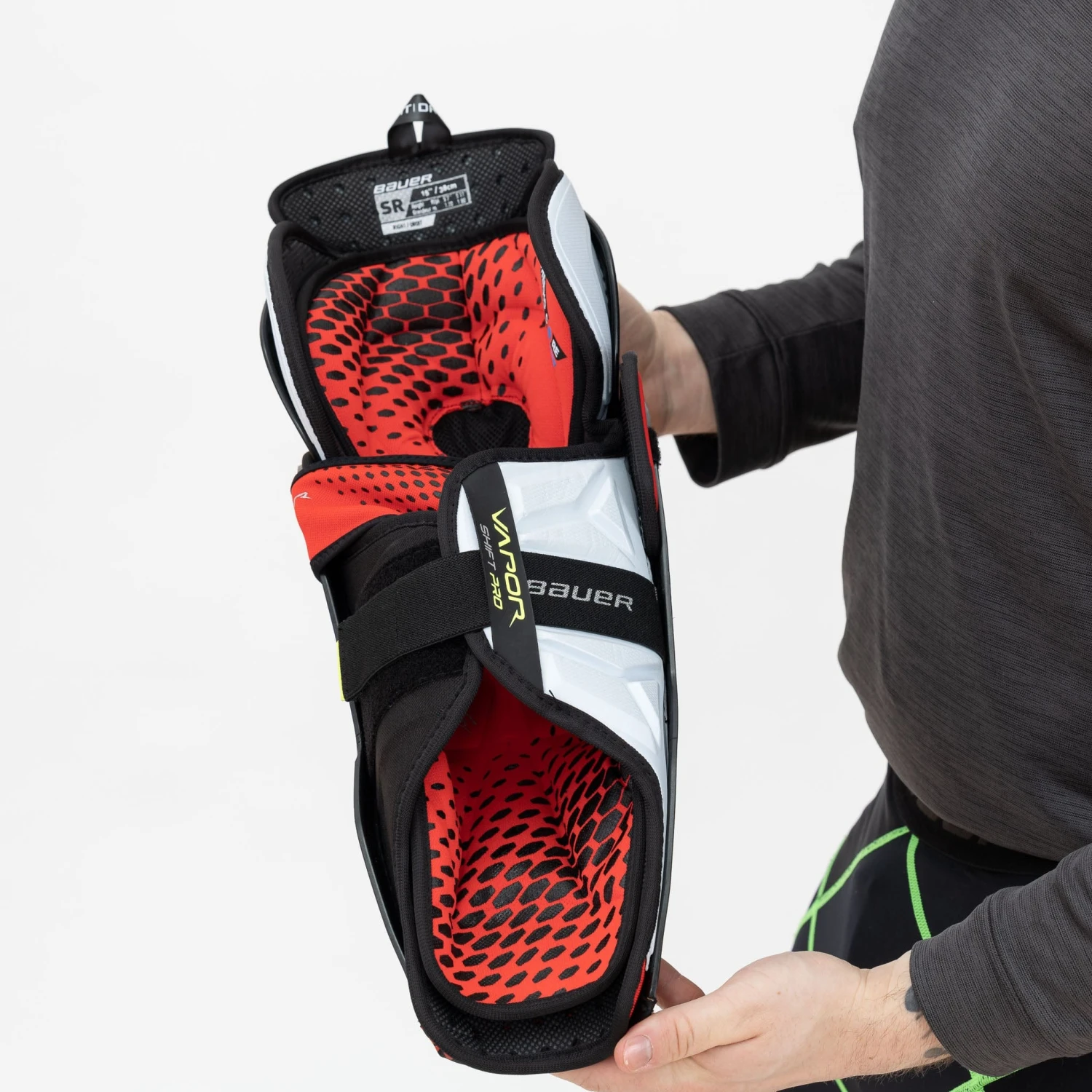 Bauer Vapor Shift Pro Intermediate Hockey Shin Guards 10 Bauer Vapor Shift Pro Intermediate Hockey Shin Guards - Image 10